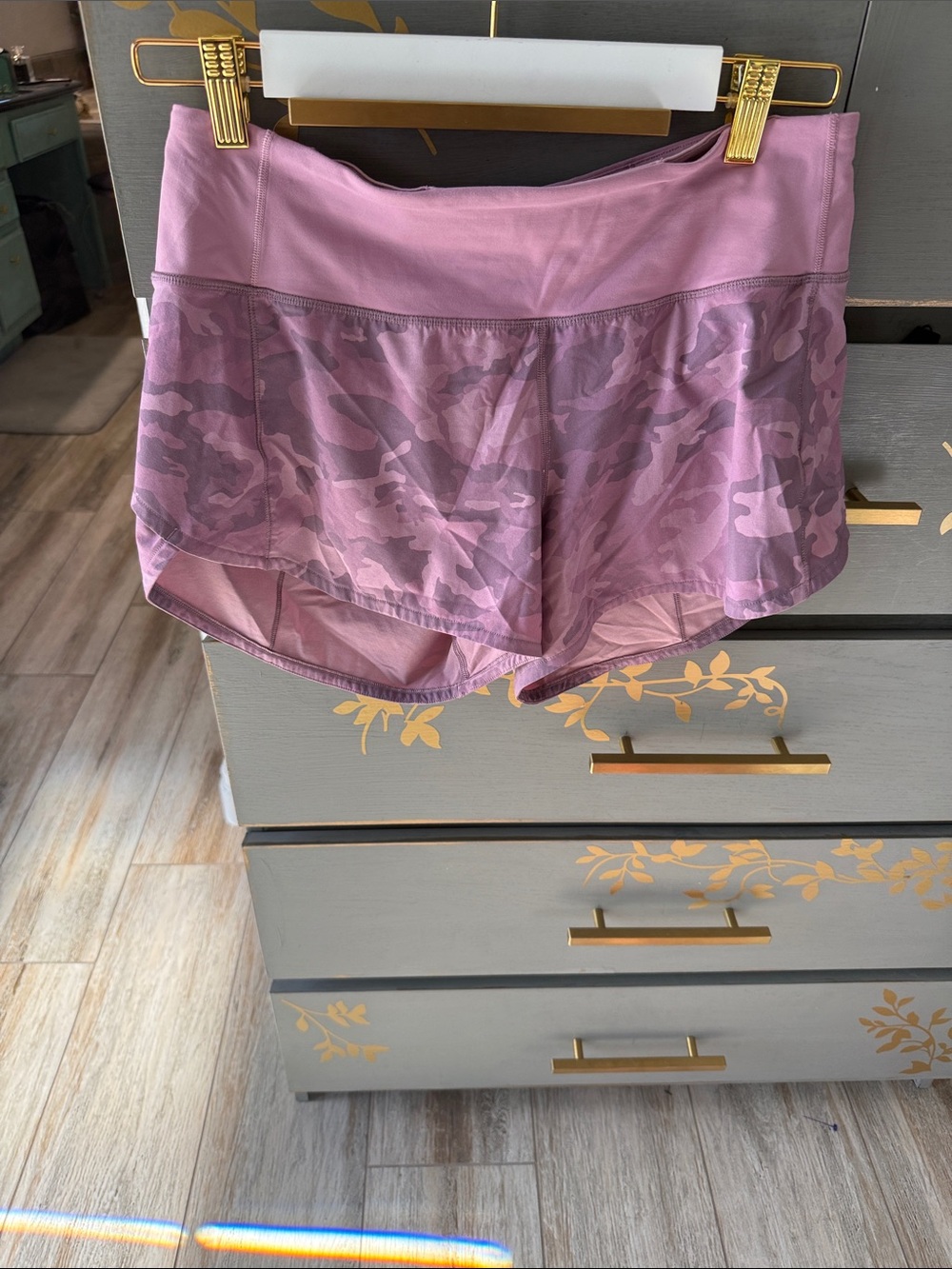 lululemon athletica Pink Camo Running Shorts